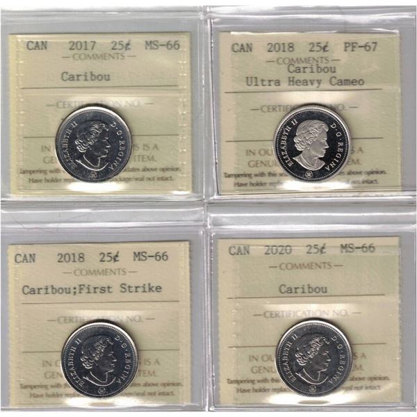 25¢ ICCS Lot of 4 pcs, Stanley Cup