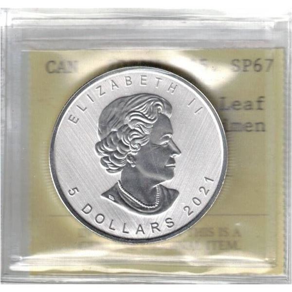 2021W Canada $5 SML Taylored Specimen SP67