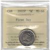 Image 1 : 2005P 5¢  First Day ICCS MS66