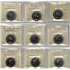 Image 1 : 50¢ ICCS-PCCS NBU Lot of 9 pcs Professional Coin Certification System