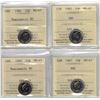 Image 1 : 1982 10¢ MS67, 1983 10¢ MS67, 1985 10¢ MS67, 1987 10¢ MS67, 4pcs All ICCS, NBU