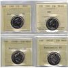 Image 1 : 25¢ 1982 to 2001P ICCS & PCCS (Professional Coin Certification System) All NBU 4pcs