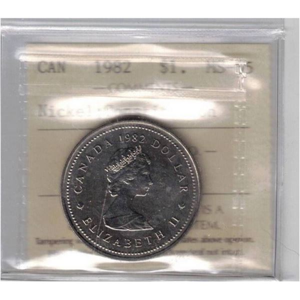 1982 Canada Nickel $1. Constitution MS65 PCCS