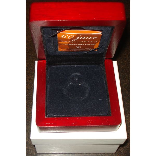 Complete RCM Packaging for 2005 gold coin, NO Coin, Wooden Box