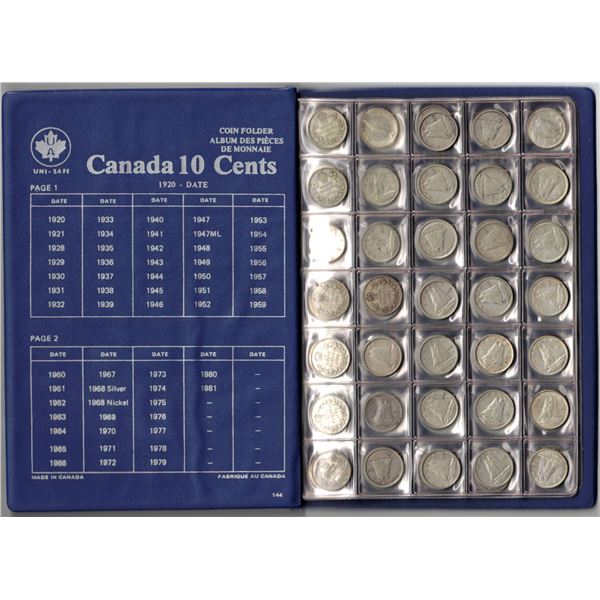 Silver/Nickel Dime Collection 73 coins