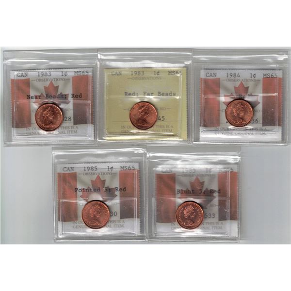 5 X PCCS Certified Coins, Please see descrirption, Professional Coin Certification System