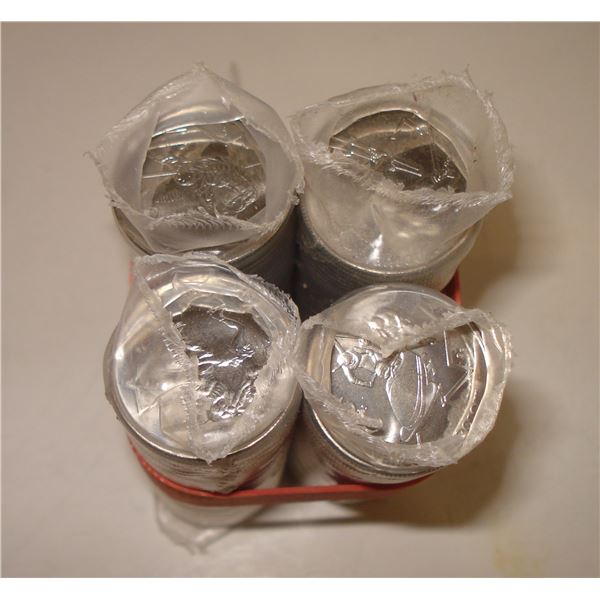 Canada 25¢ Olympic 4 X 2008 Rolls, One of each sport