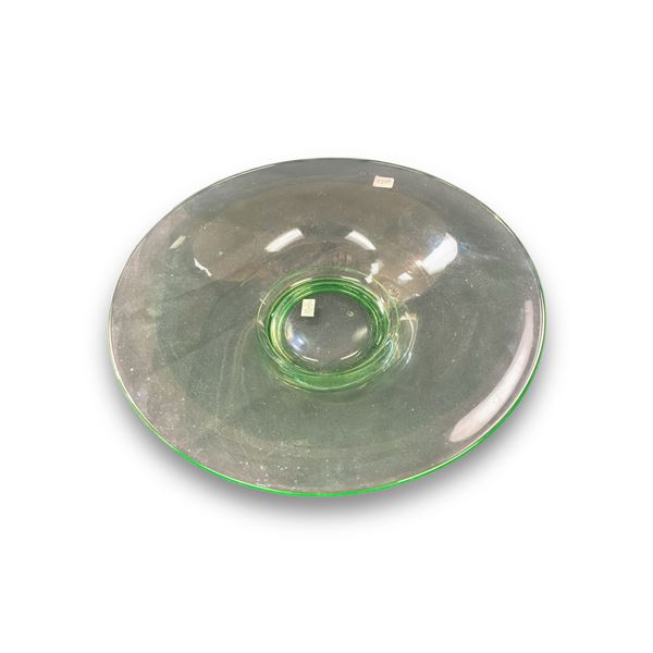 Large Vintage Uranium Glass Bowl