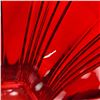 Image 2 : Vintage Anchor Hocking Red Art Glass Vase