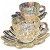 Image 2 : 4 Vintage Iridescent Cups & Saucers