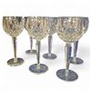Image 2 : 6 Cut Crystal Wine Glasses
