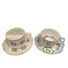 Image 2 : 2 Vintage Mustache Cups & Shaving Cup With Brush