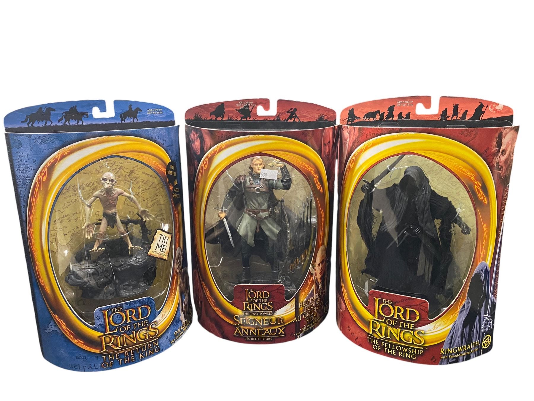 Legolas Box 3 Lord Of The Rings Figurines In Original Boxes, Smeagol, Helms Deep ...