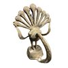 Image 8 : Vintage Brass Peacock With Cobra Feathers With Bronze Finish