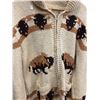 Image 2 : Vintage Buffalo Pattern Wool Cowichan Sweater