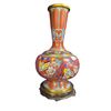 Image 2 : Vintage Cloisonne Vase On Wooden Base