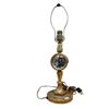 Image 1 : Vintage Heavy Brass Lamp With 2 Sided Mirror