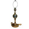 Image 2 : Vintage Heavy Brass Lamp With 2 Sided Mirror