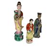 Image 2 : 4 Vintage Porcelain Asian Figurines & 2 Asian Mud Men