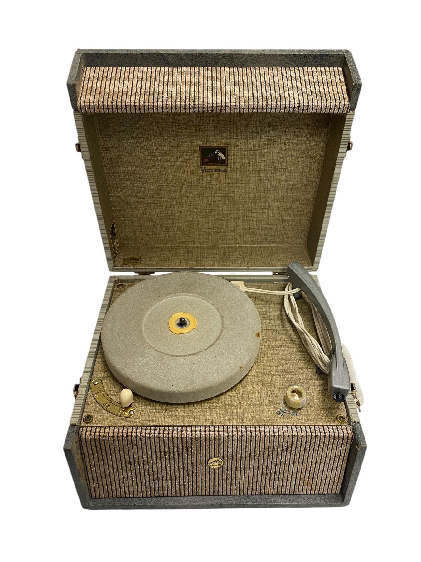 Victor Model R Vintage Portable Rca Victor Gramophone In Original Case, Model K271