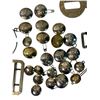 Image 2 : Box Full Of Assorted Collectibles, Belts, Buttons, Etc..