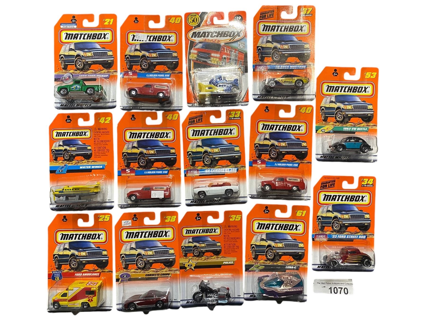 Matchbox One Pack Assorted Matchbox Cars, In Original Blister Packs