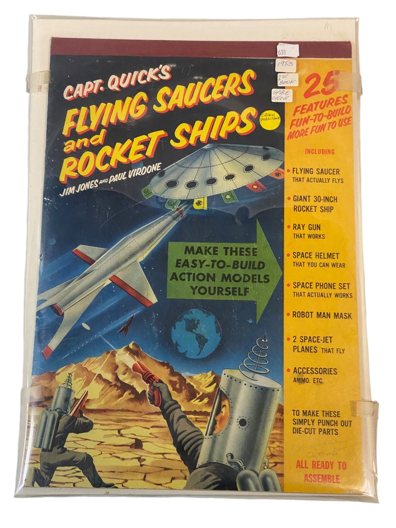 Captain Quick Vintage Capt. Quicks Flying Saucers & Rockets Ships 25 Fun To Built ...
