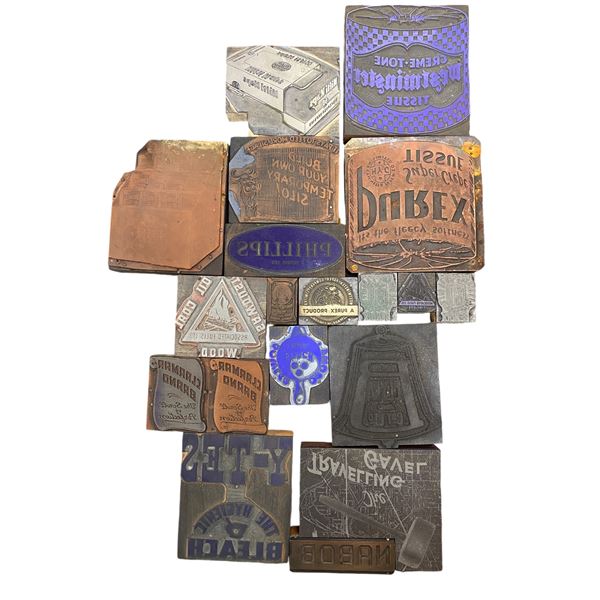 Approx. 18 Vintage Printers Blocks