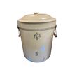 Image 1 : Vintage 5 Gallon Medicine Hat Lidded Crock