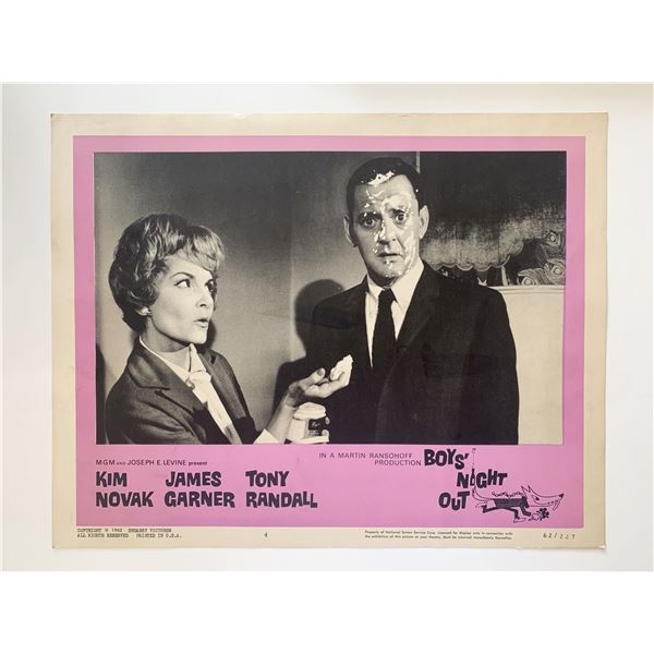 Boys Night Out original 1962 vintage lobby card