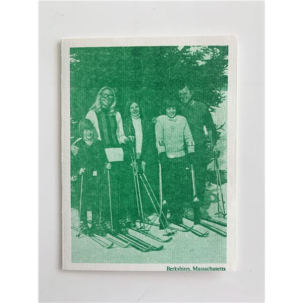 Ted Kennedy and Family Skiing printed Christmas Card