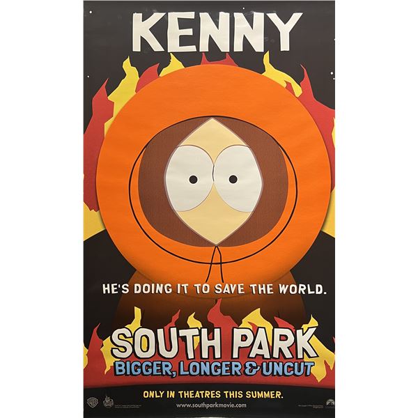 South Park Kenny 1999 Bigger Longer Uncut Original Bus Shelter Movie Poster