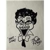 Image 1 : Bob Kane original hand written and signed Joker sketch