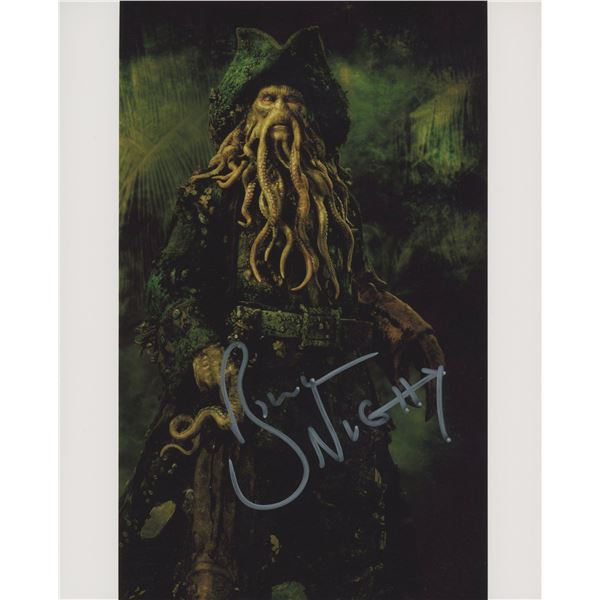 Pirates of the Caribbean Bill Nighy signed movie photo