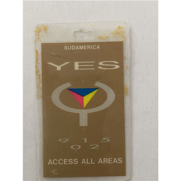 Yes All Access Back Stage Pass