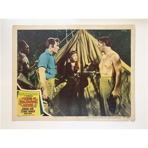 King Solomon's Mines original 1950 vintage lobby card