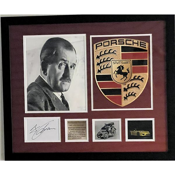 Ferdinand Porsche original signature collage