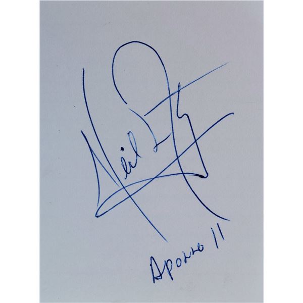 Neil Armstrong signature slip