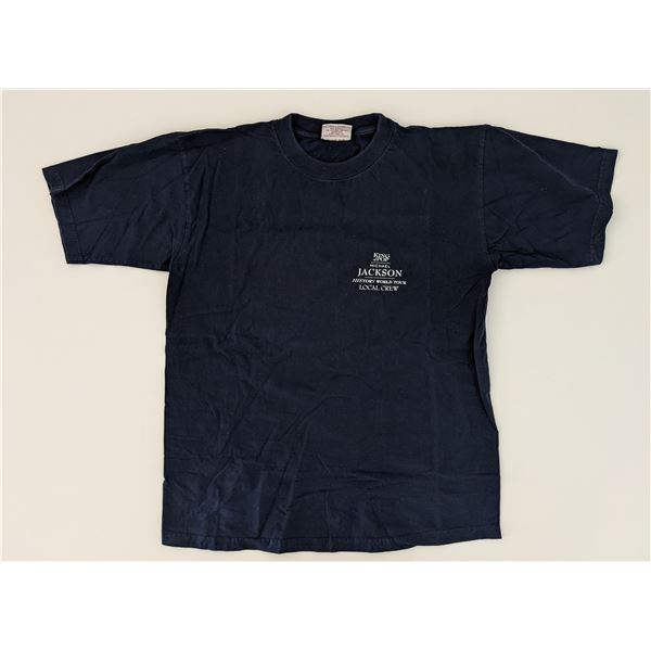 Michael Jackson 1996 King Of Pop History Tour Local Crew Shirt Size XL