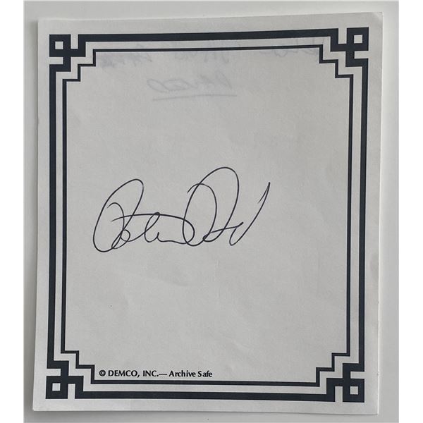 Peter David original signature