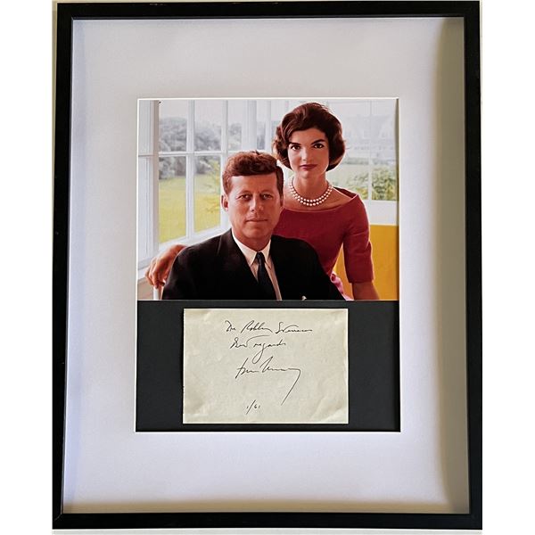 35th US President John F. Kennedy original signature collage