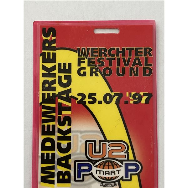 U2 '97 PopMart Backstage Pass