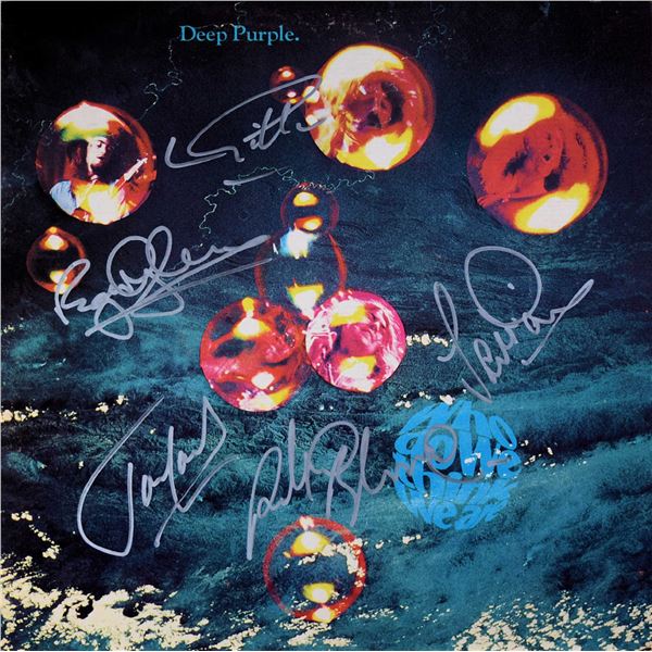 Deep Purple Who Do We Think We Are signed album