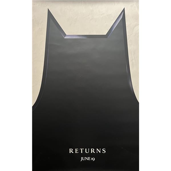 Rare Batman Returns original 1992 vintage advance movie poster