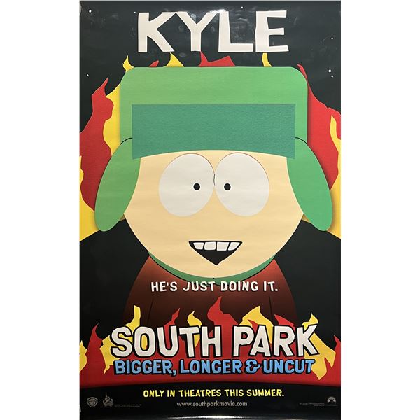 South Park Kyle 1999 Bigger Longer Uncut Original Bus Shelter Movie Poster