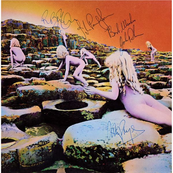 Led Zeppelin Houses of the Holy signed album