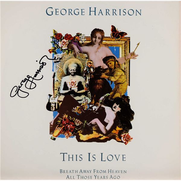 George Harrison signed 12 Inch Single album