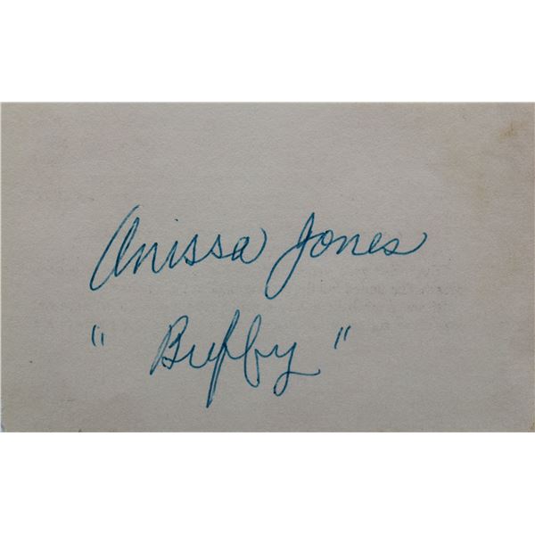 Family Affair Anissa Jones signed slip