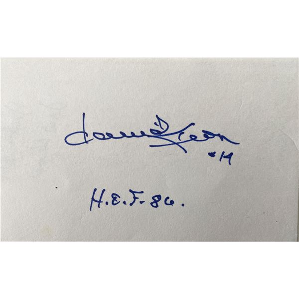 NHL HOF Dave Keon original signature