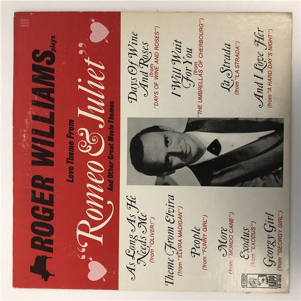Roger Williams Love Theme from Romeo and Juliet and Other Great Movie Themes Album